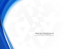 Stylish blue wave design on mosaic background vector