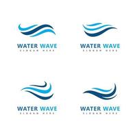 Wave logo symbol vector illustration design
