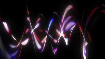 rotation loop abstract art with glow wave video