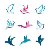 Dove logo images illustration vector