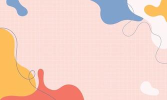 Modern abstract elements set minimal background grid line vector