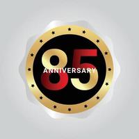 85 Years Anniversary Celebration Vector Template Design Illustration