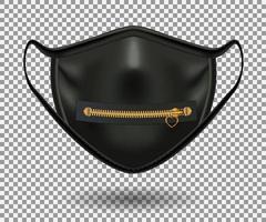 Protective comic black mask. Party, Halloween and other fun. vector