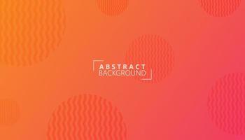 orange abstract geometric background. circle shape concept. vector