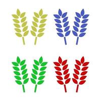 Wheat Illustrated On White Background vector