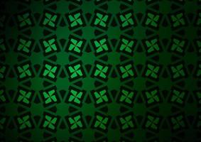 Dark Green vector background with triangles, rectangles.