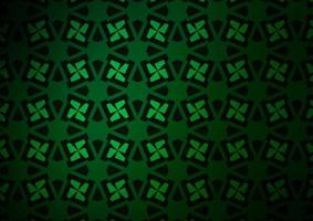 Dark Green vector background with triangles, rectangles.