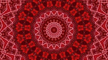 Red abstract pattern background. 4K geometric energy fractal texture.