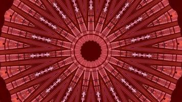fundo do teste padrão abstrato vermelho. 4k textura fractal de energia geométrica. video