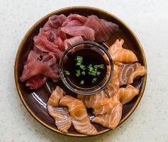 Sushi in a bowl photo