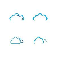 Cloud template vector