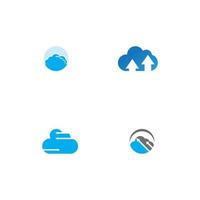 Cloud template vector