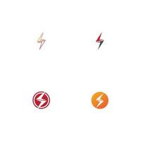 flash thunderbolt logo template vector