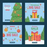 Christmas Sale Promotion Template vector