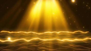 gold spot light Background Looped Animation video