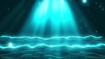 blue light with particle Background Looped Animation