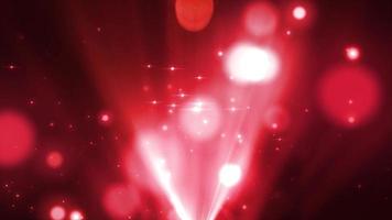 luce rossa con animazione in loop sullo sfondo delle particelle video