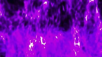 animation de boucle d'effet de flamme de feu violet video
