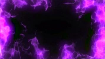 purple Fire flame side corner effect loop animation video