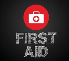 First aid, vector design