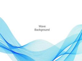 Abstract stylish decorative blue curve pattern wave background vector