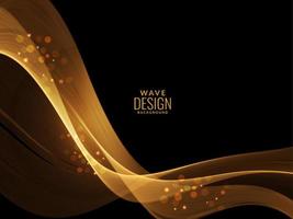 Abstract light flowing stylish wave modern background illustration pattern vector