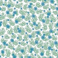 cute floral pattern. Pretty spring flowers on white background. Printing with small summer blue flowers. vector