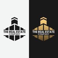 Real Estate Badge Logo Design Template. Suitable for Real Estate Realty Realtor Properties Mortgage Construction Development Management Agent Logo Design vector