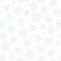 Neutral delicate gentle festive winter season seamless pattern with various pale pastel snowflake icons on white background. Frosty Christmas, New Year design texture vector
