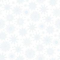 Neutral delicate gentle festive winter season seamless pattern with various pale pastel snowflake icons on white background. Frosty Christmas, New Year design texture vector