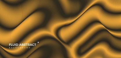 moda ondulación dinámica colorida mezcla de color dorado gradiente fluido fondo abstracto vector