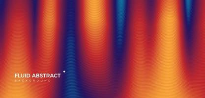 Stylish corrugated bright colorful color mixing fluid gradient abstract background vector