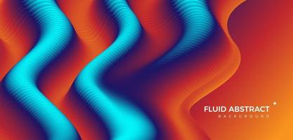 Stylish corrugated bright colorful color mixing fluid gradient abstract background vector