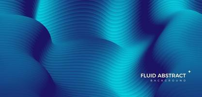 Stylish corrugated bright blue mixed fluid gradient abstract background vector