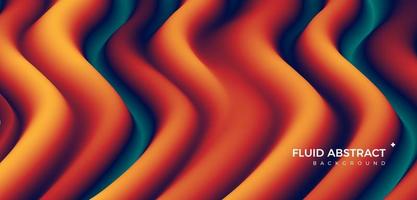Stylish corrugated bright colorful color mixing fluid gradient abstract background vector