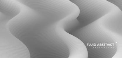 Stylish corrugated motion high-gray mixed fluid gradient abstract background vector