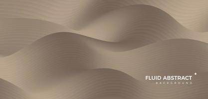 Stylish corrugated motion high-grade gold color mixing fluid gradient abstract background vector