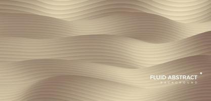 Stylish corrugated motion high-grade gold color mixing fluid gradient abstract background vector