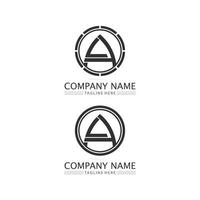 A Letter Logo and font Template design vector