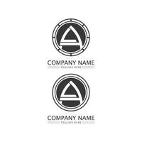 A Letter Logo and font Template design vector