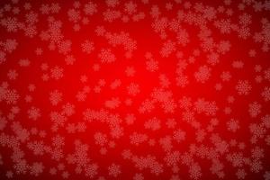 Christmas red background with snowflakes. Simple holiday vector background