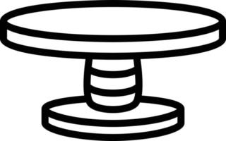 Line icon for table vector