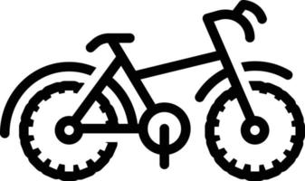 icono de línea para bicicleta vector