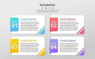 visualización de datos empresariales moderna. diagrama del proceso. elementos abstractos de gráfico, diagrama con pasos, opciones. plantilla de negocio de vector para presentación. concepto creativo para infografía.