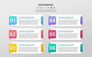 Modern Business data visualization. Process chart. Abstract elements of graph, diagram with steps, options. Vector business template for presentation. Creative concept for infographic.