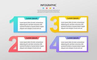 Modern Business data visualization. Process chart. Abstract elements of graph, diagram with steps, options. Vector business template for presentation. Creative concept for infographic.