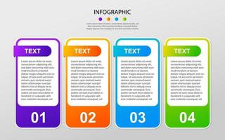 Modern Business data visualization. Process chart. Abstract elements of graph, diagram with steps, options. Vector business template for presentation. Creative concept for infographic.