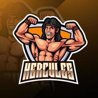 Hercules esport mascot logo design vector