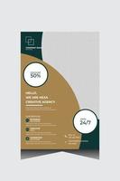 Professional creative medical poster design template vector