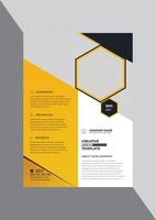 Promotional creative business flyer design template vector